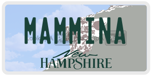 MAMMINA  license plate in NH