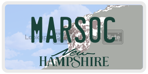 MARSOC  license plate in NH