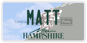 MATT  license plate in NH
