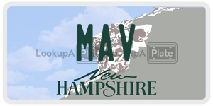 MAV  license plate in NH
