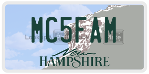 MC5FAM  license plate in NH