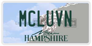 MCLUVN  license plate in NH