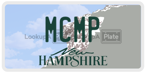 MCMP  license plate in NH