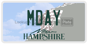 MDAY  license plate in NH