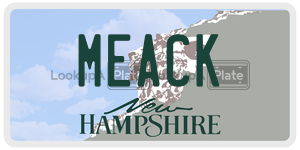 MEACK  license plate in NH