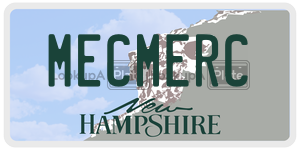 MECMERC  license plate in NH