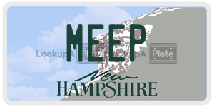 MEEP  license plate in NH