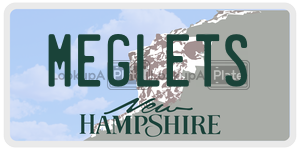 MEGLETS  license plate in NH