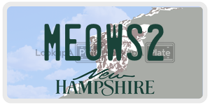 MEOWS2  license plate in NH