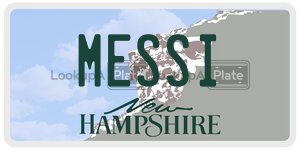 MESSI  license plate in NH