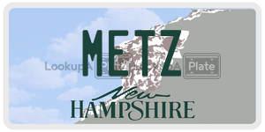 METZ  license plate in NH