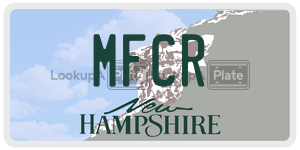 MFCR  license plate in NH
