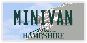 MINIVAN  license plate in NH