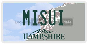 MISUI  license plate in NH