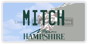 MITCH  license plate in NH