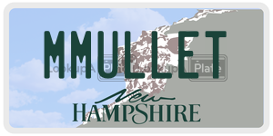 MMULLET license plate in New Hampshire