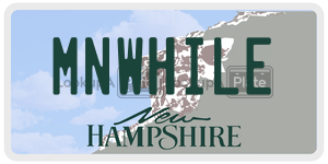 MNWHILE  license plate in NH
