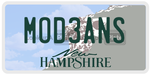 MOD3ANS  license plate in NH