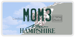 MOM3  license plate in NH
