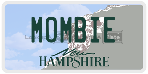 MOMBIE  license plate in NH