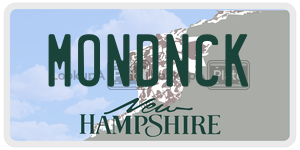 MONDNCK  license plate in NH