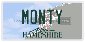 MONTY  license plate in NH