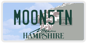 MOON5TN  license plate in NH