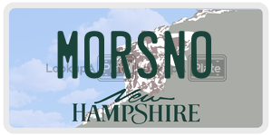 MORSNO  license plate in NH