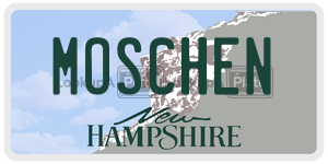 MOSCHEN  license plate in NH