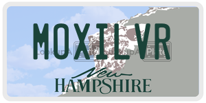 MOXILVR  license plate in NH