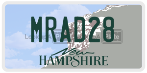 MRAD28  license plate in NH