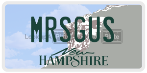 MRSGUS  license plate in NH