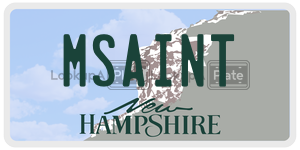 MSAINT  license plate in NH