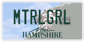 MTRLGRL  license plate in NH