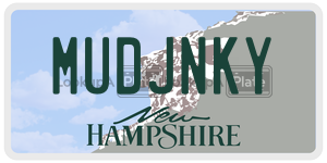 MUDJNKY  license plate in NH
