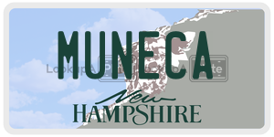 MUNECA  license plate in NH