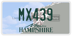MX439  license plate in NH