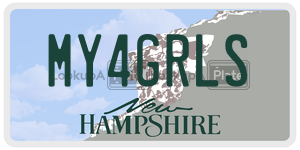 MY4GRLS  license plate in NH