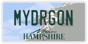 MYDRGON  license plate in NH