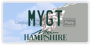 MYGT  license plate in NH