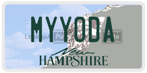 MYYODA  license plate in NH