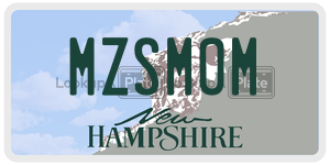 MZSMOM  license plate in NH