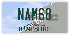 NAM68  license plate in NH
