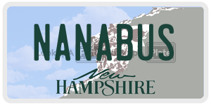 NANABUS  license plate in NH