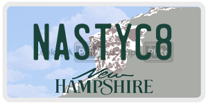 NASTYC8  license plate in NH
