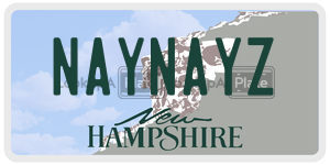 NAYNAYZ  license plate in NH
