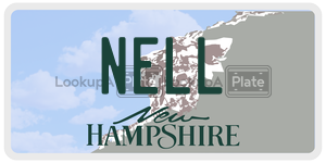 NELL  license plate in NH