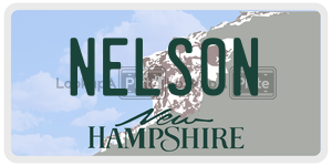 NELSON  license plate in NH
