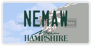 NEMAW  license plate in NH