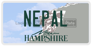 NEPAL  license plate in NH